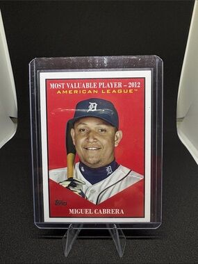 Topps Miguel Cabrera MVP Baseball Card